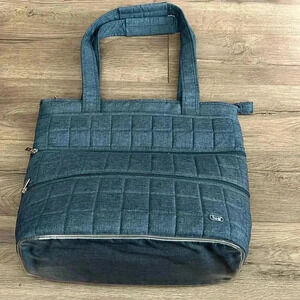 Lug Ocean Blue Travel Tote Taxicab  Full Tote